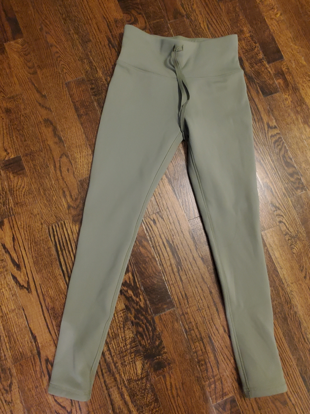 RBX Fleece Lined High Rise Leggings Olive Green Medium